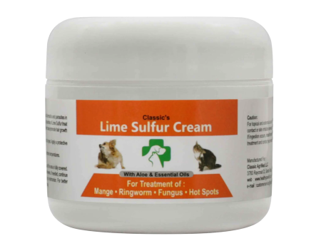 Classic s Lime Sulfur Pet Skin Cream - Pet Care and Veterinary Treatment for Itchy and Dry Skin Online now