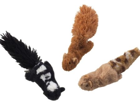 Skinneeez Forest Creatures Cat Toy with Catnip Assorted 4.75 in For Sale