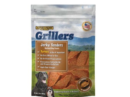 Savory Prime Girllers Jerky Tenders Dog Treats Turkey 1ea 16 oz For Sale