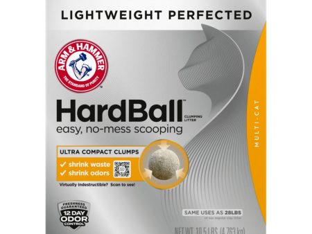 Arm & Hammer Hardball Lightweight Clumping Cat Litter 1ea 10.5 lb For Sale