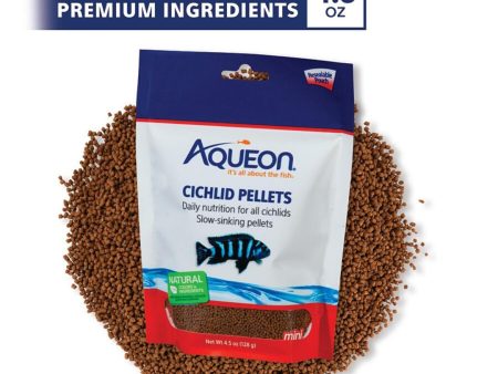 Aqueon Cichlid Food 1ea Mini 4.5 oz Online Sale