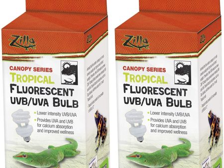 Zilla Canopy Series Fluorescent UVB UVA Bulbs Tropical 1ea 13 W Sale