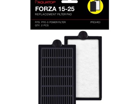 Aquatop FORZA Replacement Filter Inserts with Premium Activated Carbon 15-25 Black, White 1ea 2 pk on Sale