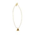 Infinity Triangle Necklace in Gold For Discount