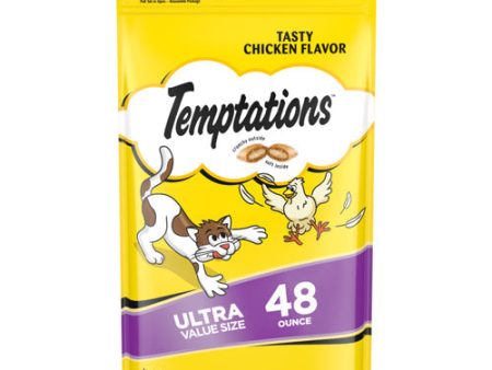 Temptations Classics Crunchy & Soft Adult Cat Treats Tasty Chicken 1ea 48oz. Cheap