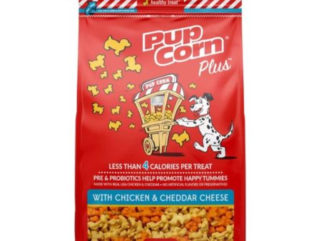 Pupcorn Plus Dog Treats Chicken Cheddar Cheese 24.5oz. For Discount