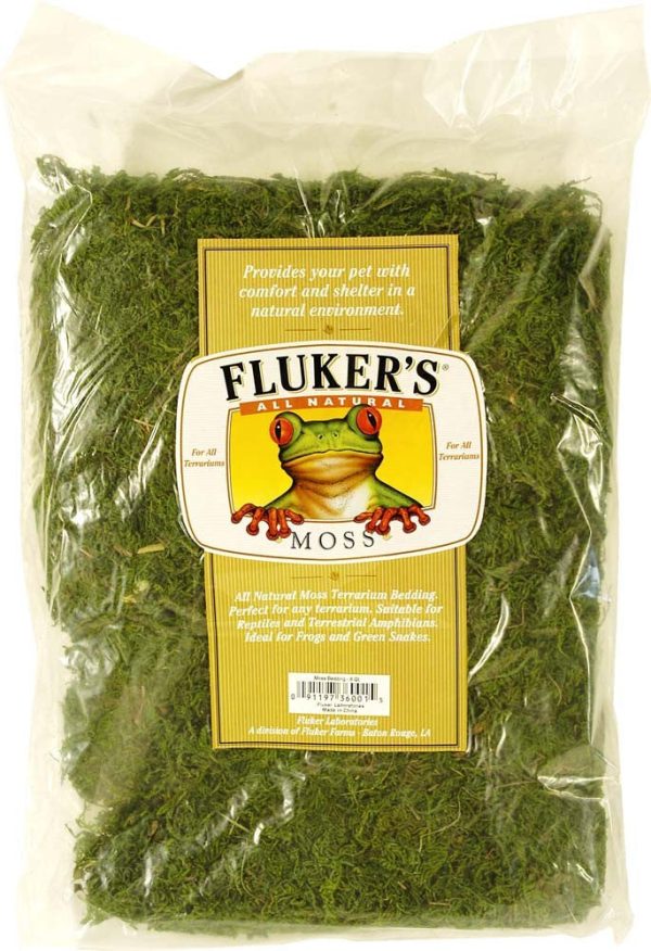 Fluker s All Natural Moss Bedding Substrate Green 1ea 4 qt, SM Supply