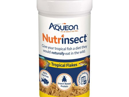 Aqueon Nutrinsect Fish-Free Fish Food Tropical Flakes 1ea 1.59 oz Discount