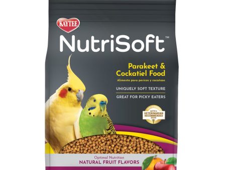 Kaytee NutriSoft Parakeet and Cockatiel Pet Bird Food 1ea 2 lb For Cheap