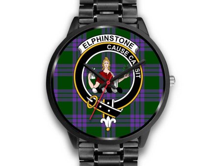 Elphinstone Clan Badge Tartan Black Watch For Cheap