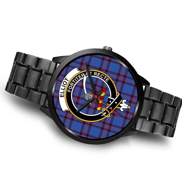 Elliot Modern Clan Badge Tartan Black Watch For Discount