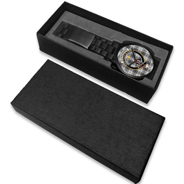 Glendinning Clan Badge Tartan Black Watch Hot on Sale