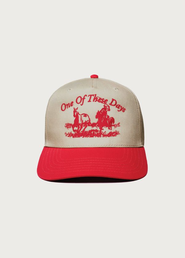 Just For A Moment 5 Panel Hat | Khaki Red Online