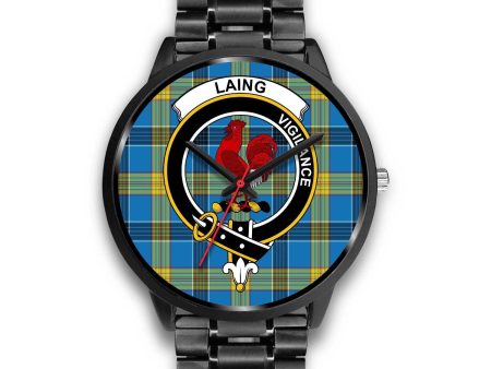 Laing Clan Badge Tartan Black Watch on Sale