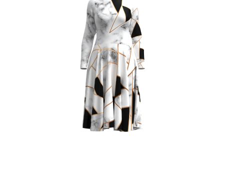 Abstract Marble Dress Online Sale