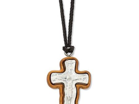 Olive Wood Trinity Pendant (Style: 94-14) Online Sale