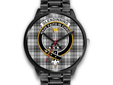 Glendinning Clan Badge Tartan Black Watch Hot on Sale