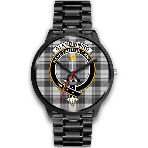 Glendinning Clan Badge Tartan Black Watch Hot on Sale