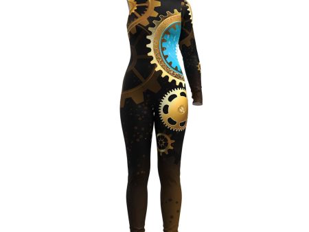 Steampunk Gears Unitard Online Hot Sale