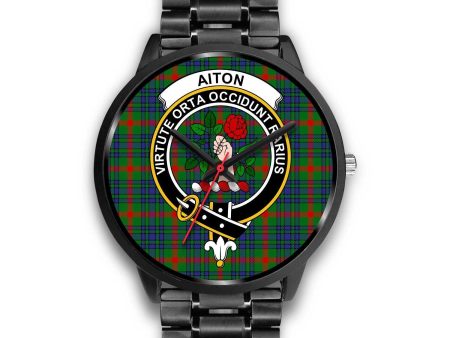 Aiton Clan Badge Tartan Black Watch For Discount