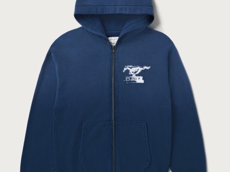 Mustang Cross Sweatshirt | Washed Navy For Cheap