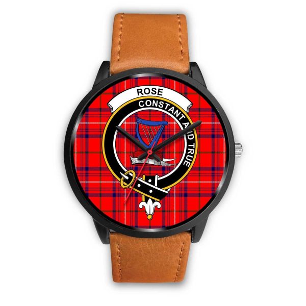 Rose Clan Badge Tartan Black Watch Hot on Sale