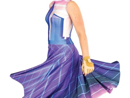 80 s Vaporwave Dress Cheap