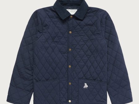 Quilted Jacket | Navy Cheap