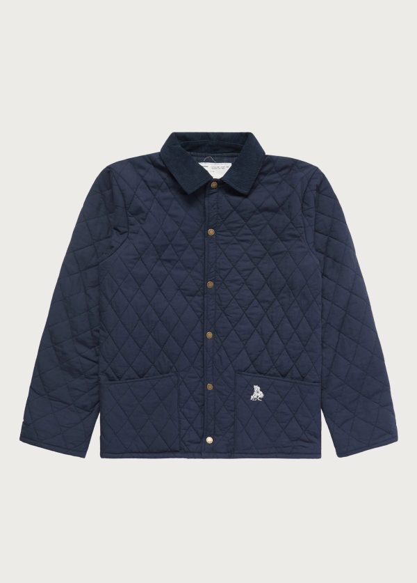 Quilted Jacket | Navy Cheap