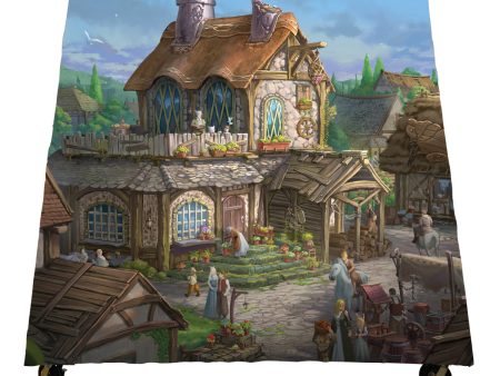 Fantasy Village A-Frame Backdrop Hot on Sale