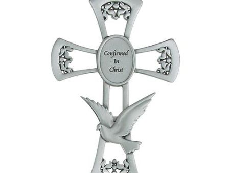 6  Pewter Confirmation Cross (Style: 77-20) For Sale