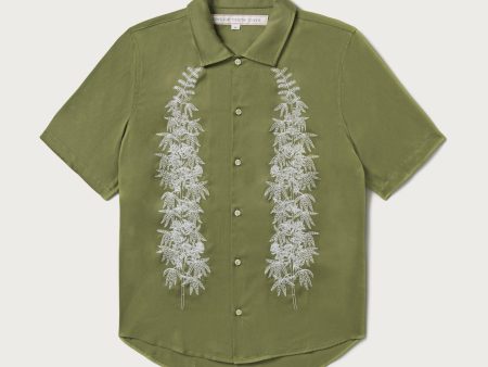 Stalks Camp Shirt | Sage Fashion