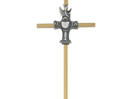 6  Brass RCIA Cross (Style: 77-16) Online now