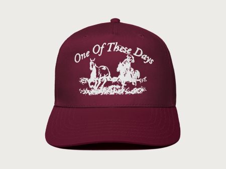 Just For A Moment 5 Panel Hat | Burgundy For Cheap