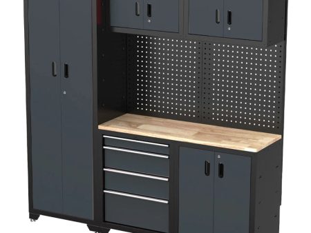 Cabinet set with trolley for garage and or service AQ01BK, AutoEQ Online now