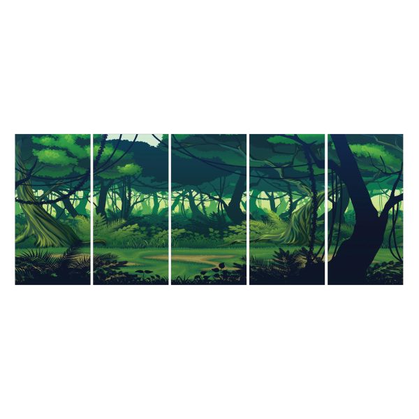 Cartoon Rainforest I-Frame Backdrop Online