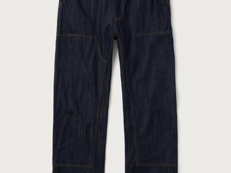 Denim Double Knee Work Pant | Indigo Cheap