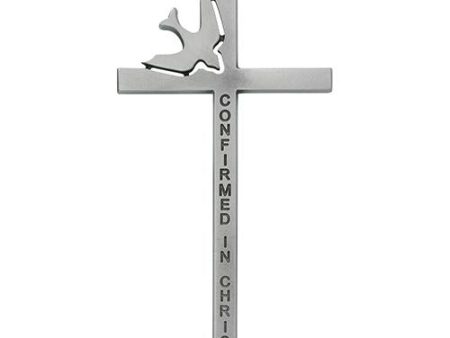 6  Pewter Confirmation Cross (Style: 77-37) For Sale