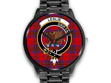 Leslie Modern Clan Badge Tartan Black Watch Hot on Sale