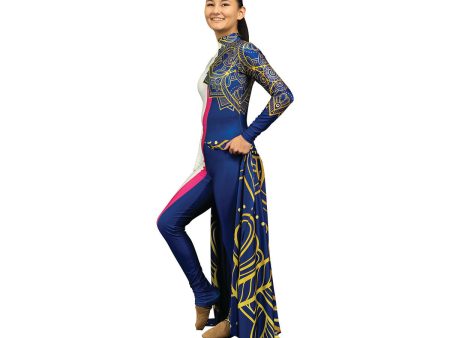 Blue Mandala Unitard For Sale