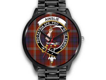 Ainslie Clan Badge Tartan Black Watch on Sale