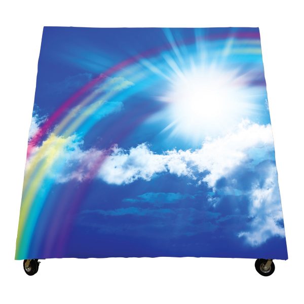 Bright Rainbow A-Frame Backdrop Online Hot Sale