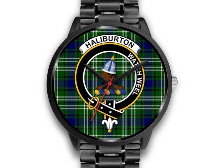 Haliburton Clan Badge Tartan Black Watch Cheap