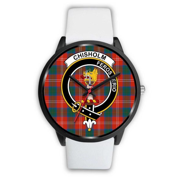 Chisholm Ancient Clan Badge Tartan Black Watch For Discount