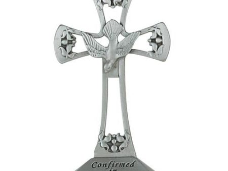 4  Pewter Standing Holy Spirit Crosses (Style: 77-24) Fashion