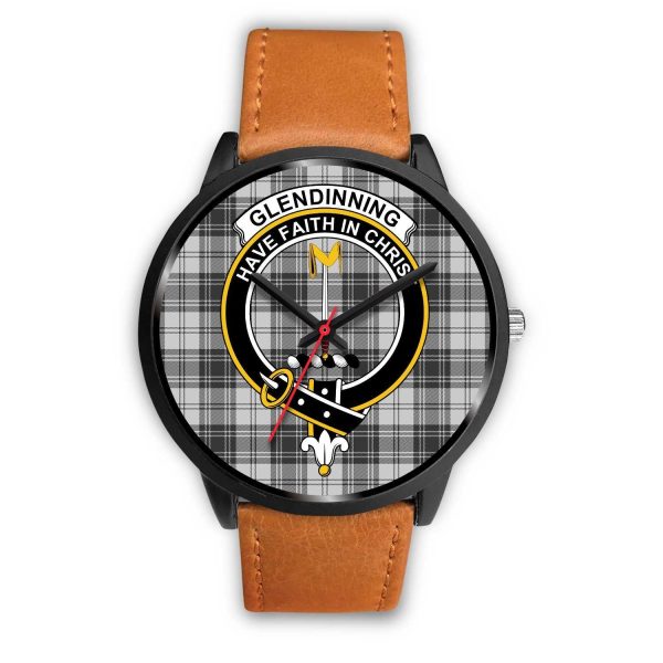 Glendinning Clan Badge Tartan Black Watch Hot on Sale