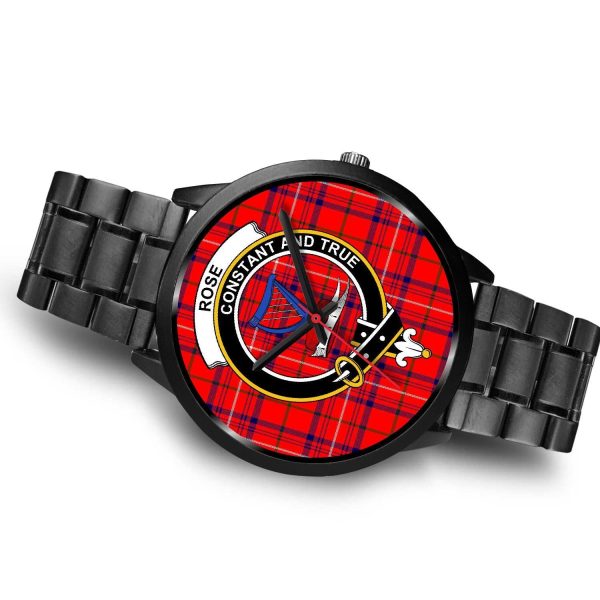 Rose Clan Badge Tartan Black Watch Hot on Sale