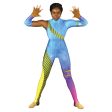 Blue Tech Unitard For Cheap