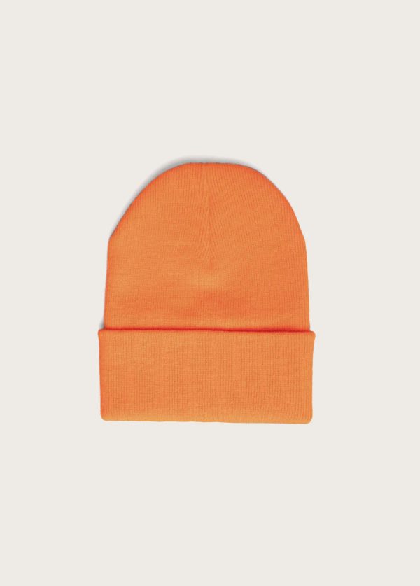 Horse Label Cuff Beanie | Hunter Orange For Sale