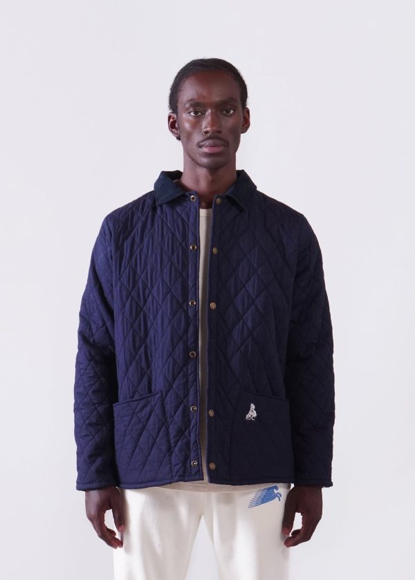 Quilted Jacket | Navy Cheap